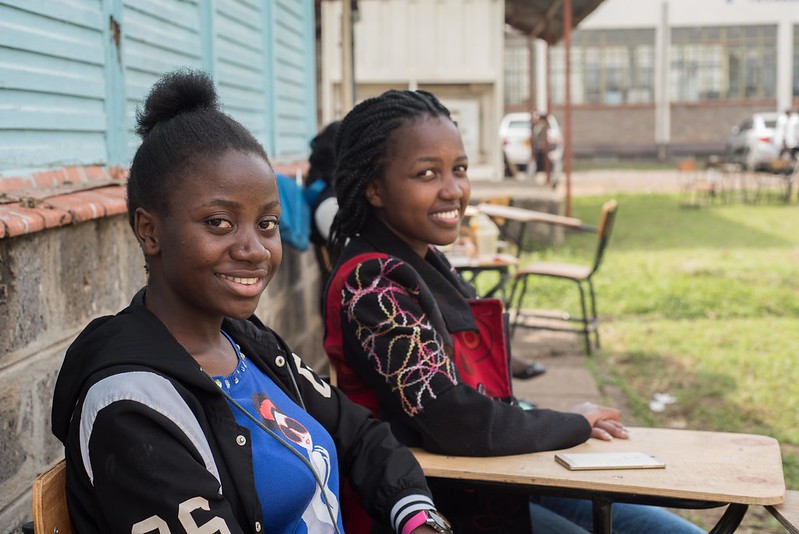 Students at university in Kenya